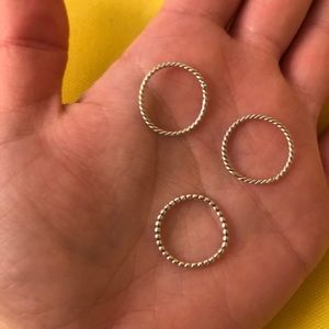 Sterling Silver Ring Set
